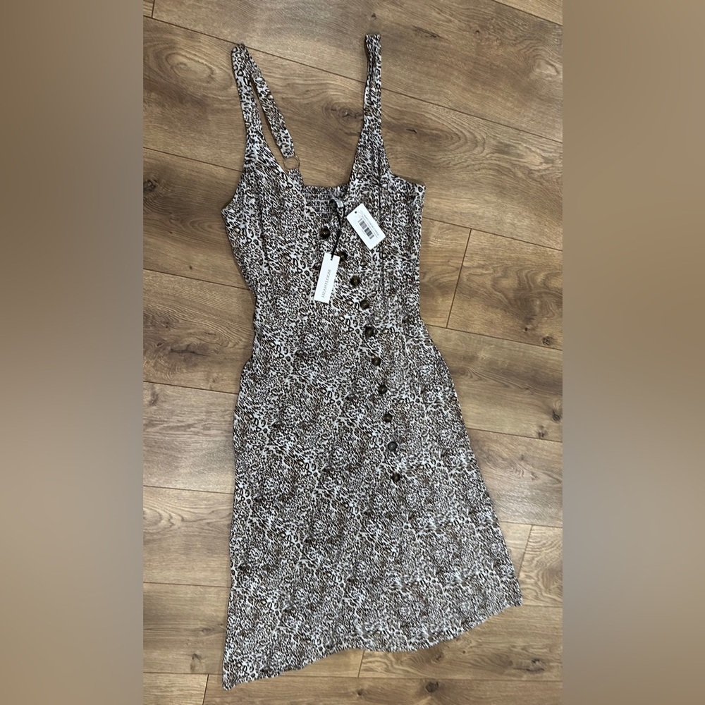 Heartloom Black and White Midi Dress
